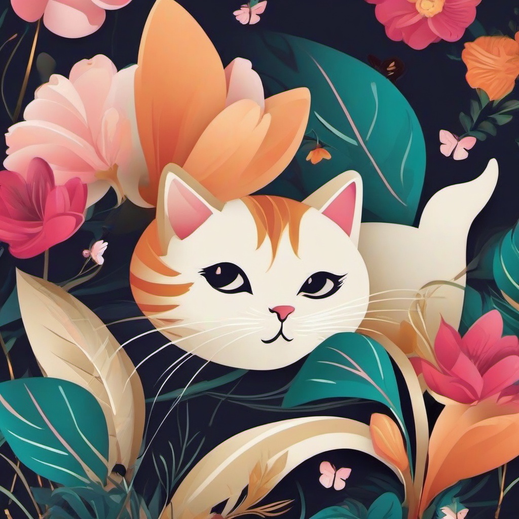 Cat Background Wallpaper - cat art wallpaper  