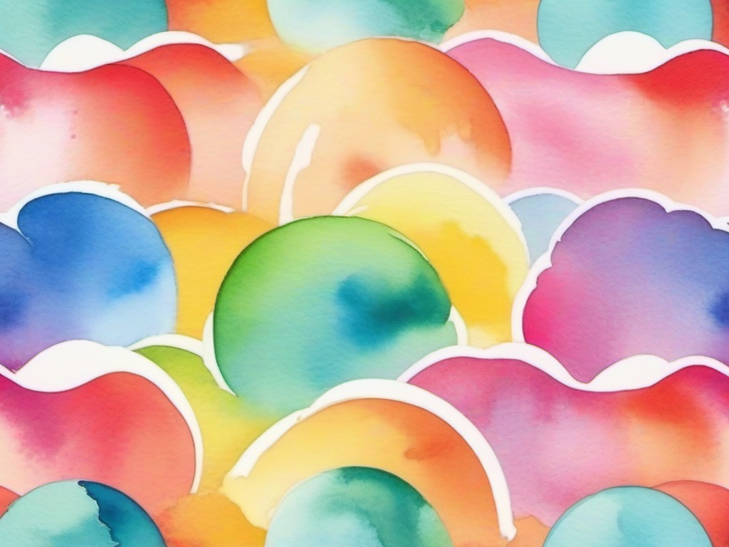 Watercolour Rainbow Background  