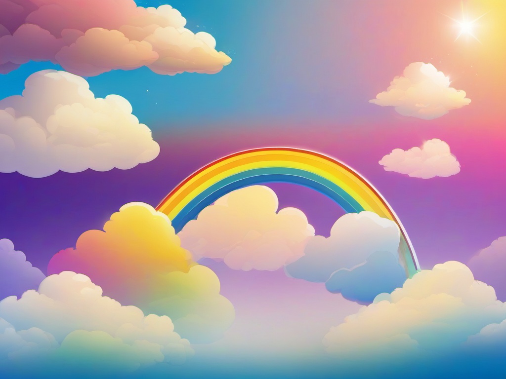 Rainbow In The Sky Background  ,desktop background wallpaper