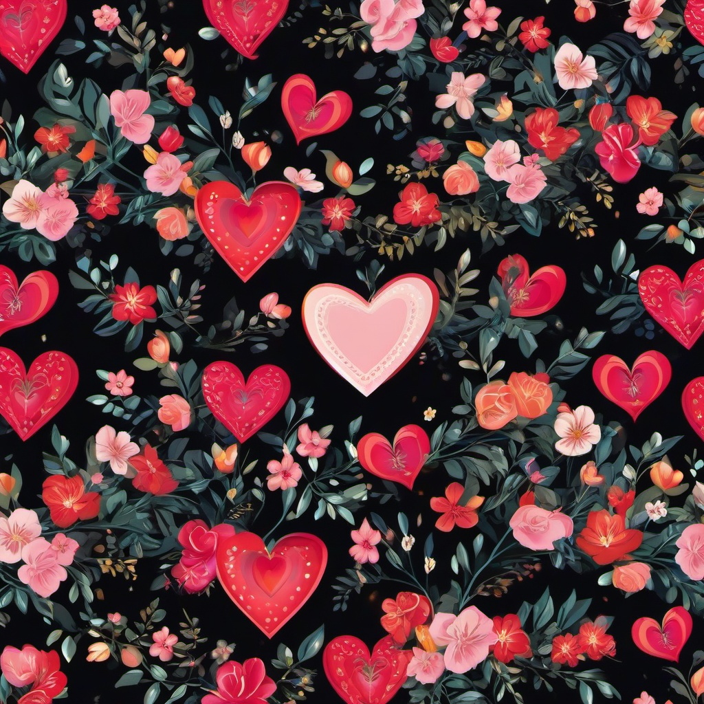 Heart Background Wallpaper - floral heart wallpaper  