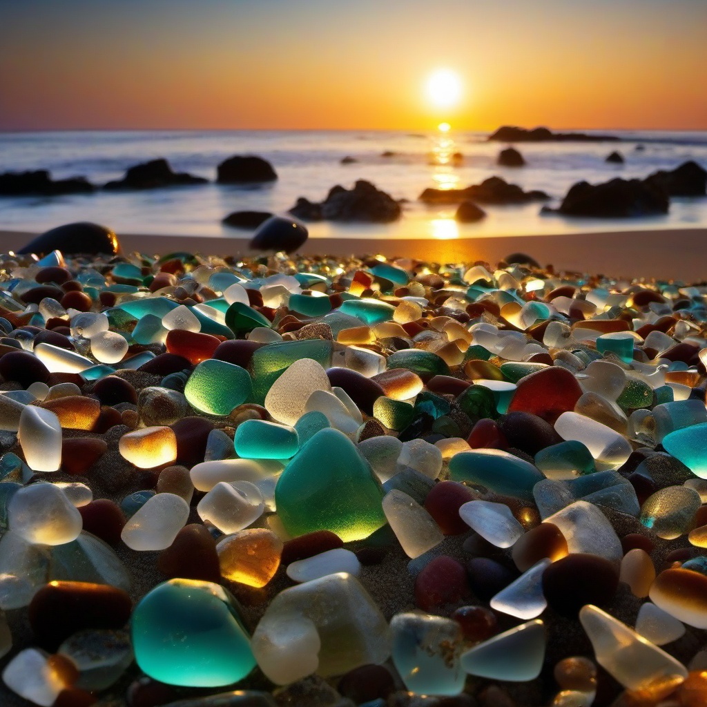 Beach background - glass beach wallpaper  