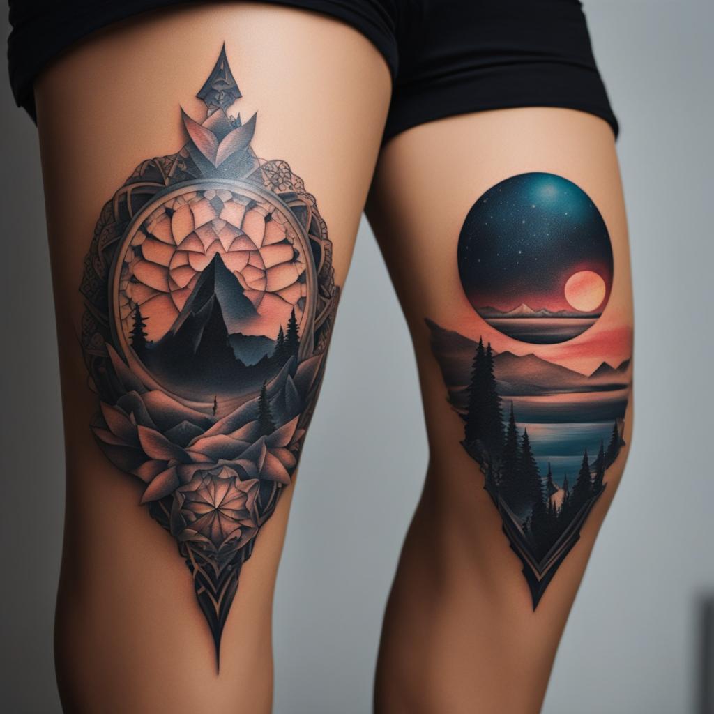 knee tattoo ideas, for those seeking unique placement and design. 