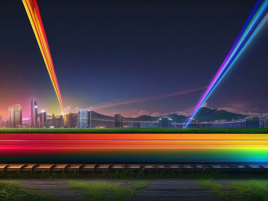 Rainbow Line Wallpaper  