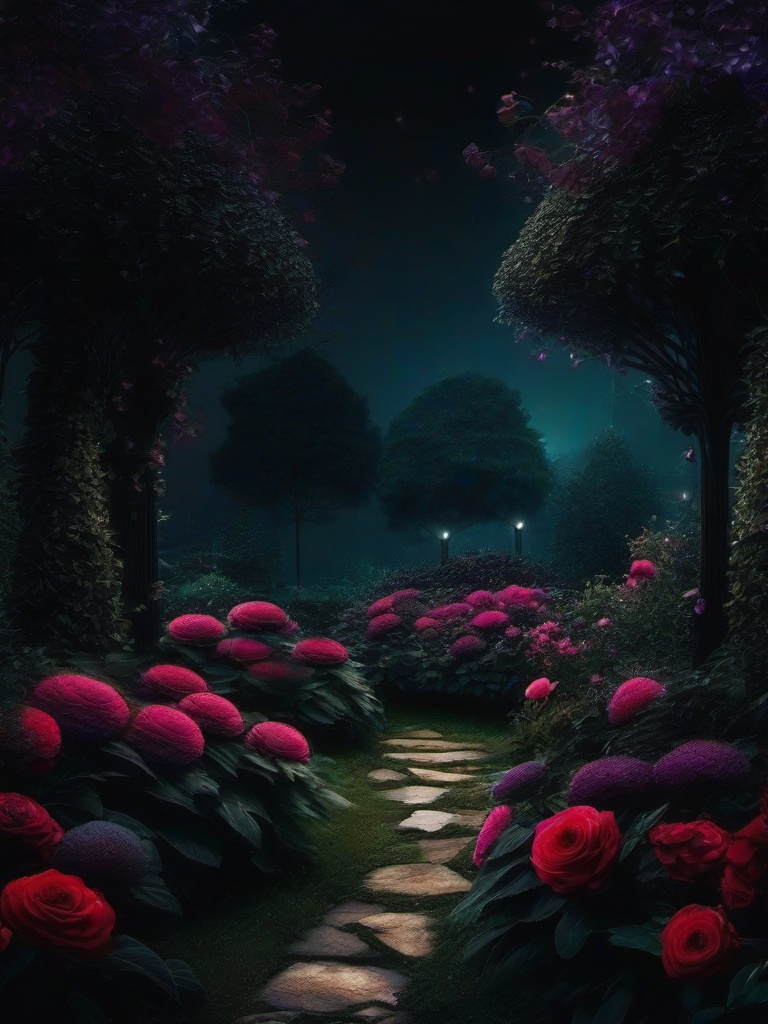 Dark Garden Background  ,mobile iphone background wallpaper