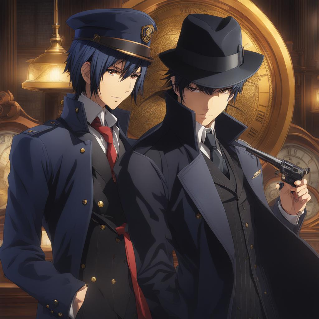 naoto shirogane solves complex mysteries with sharp detective skills. 