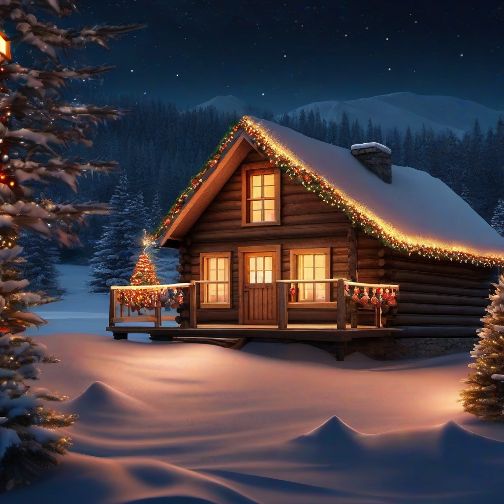 Christmas Background Wallpaper - christmas cabin zoom background  