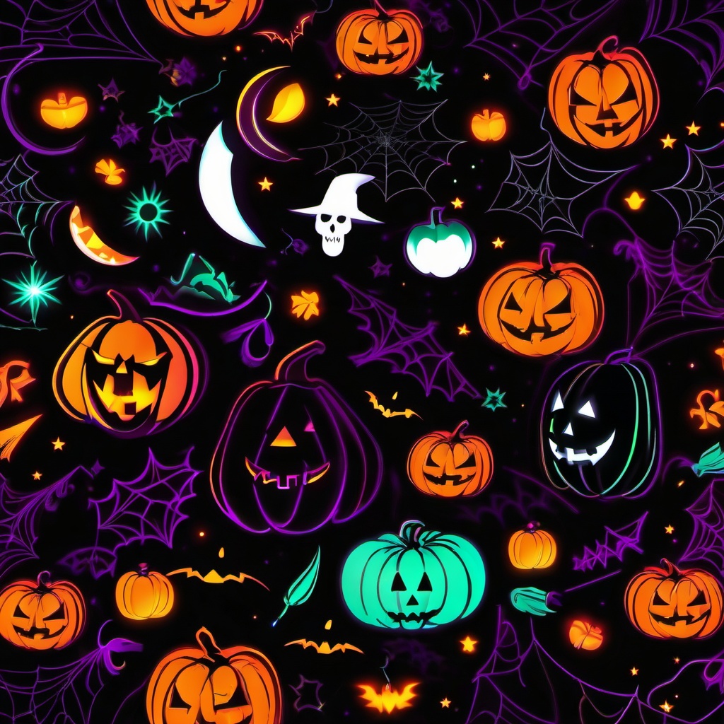 Halloween Background Wallpaper - neon halloween background  