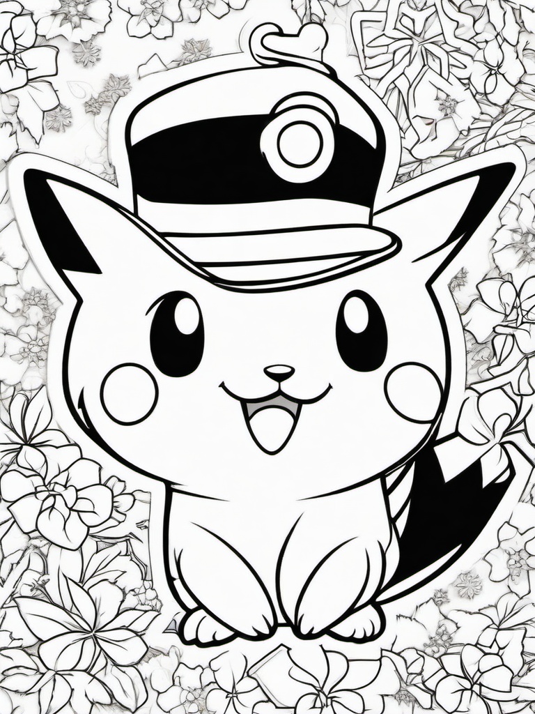 Christmas Coloring Pages Pokemon  outling,coloring pages,black and whit