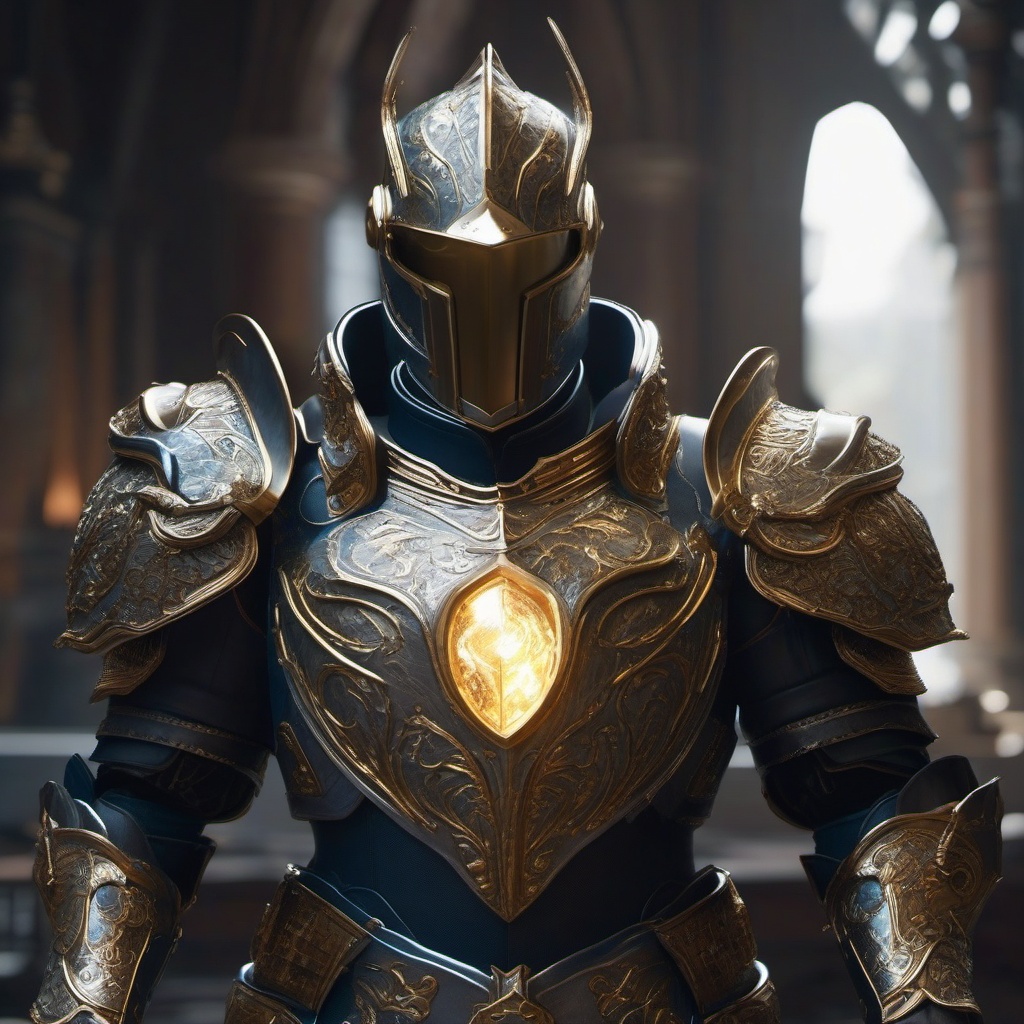 Artificer constructs a suit of armor infused with elemental powers, granting the wearer incredible abilities.  8k, hyper realistic, cinematic