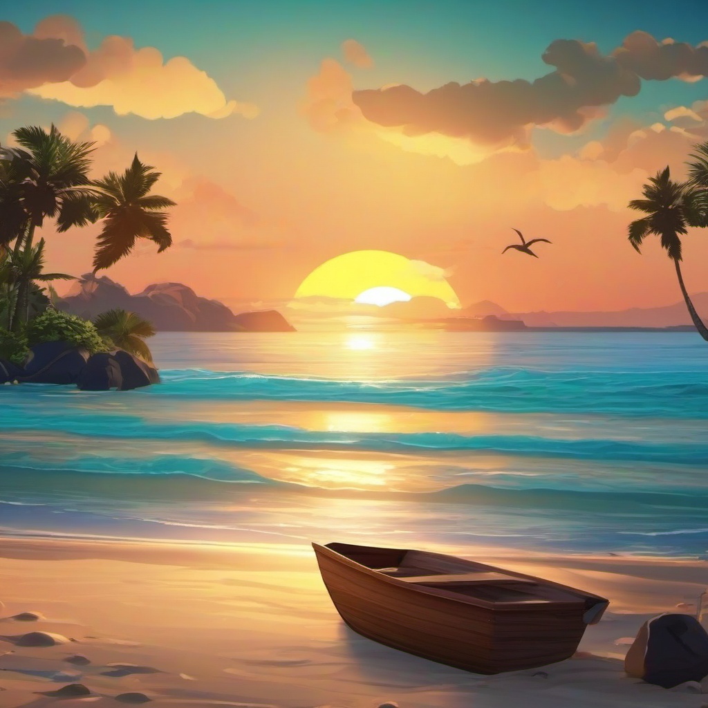 Beach background - animated beach background  