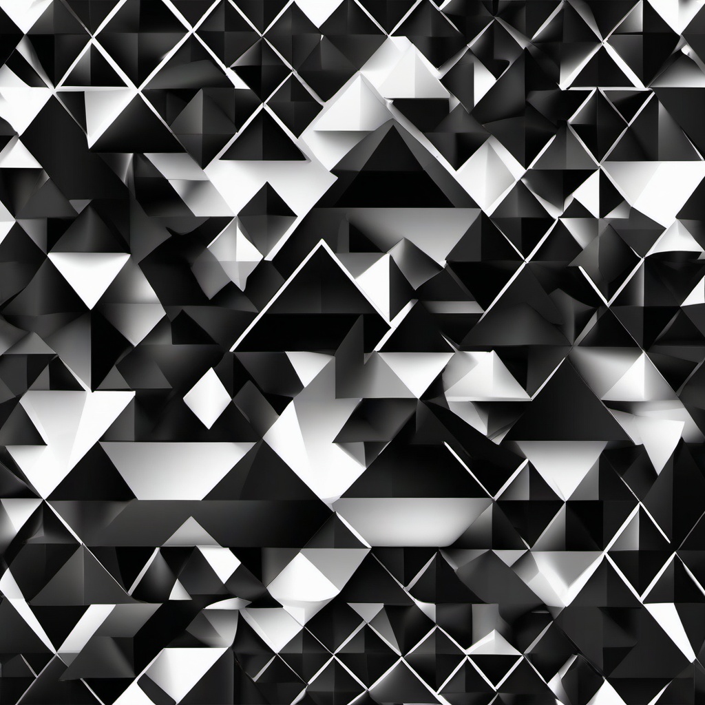 Geometric Background - black and white triangle background  