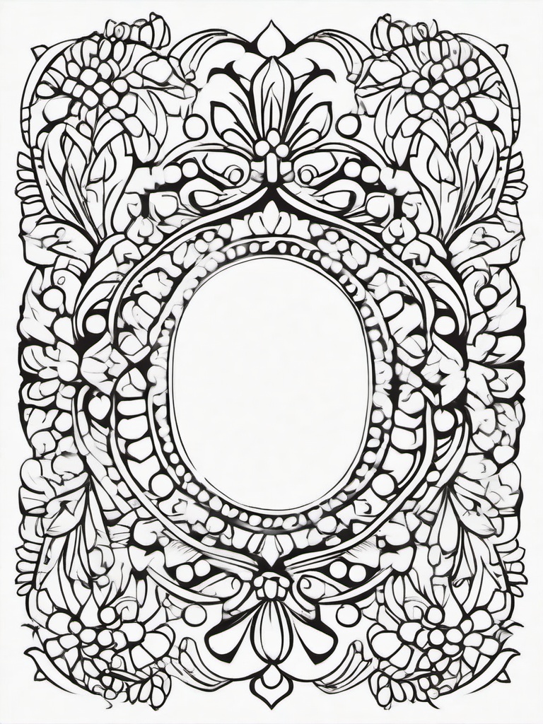 Thanksgiving Decorations Coloring Pages - Festive Ornaments for the Holiday  minimal black outline printable sheet, coloring page