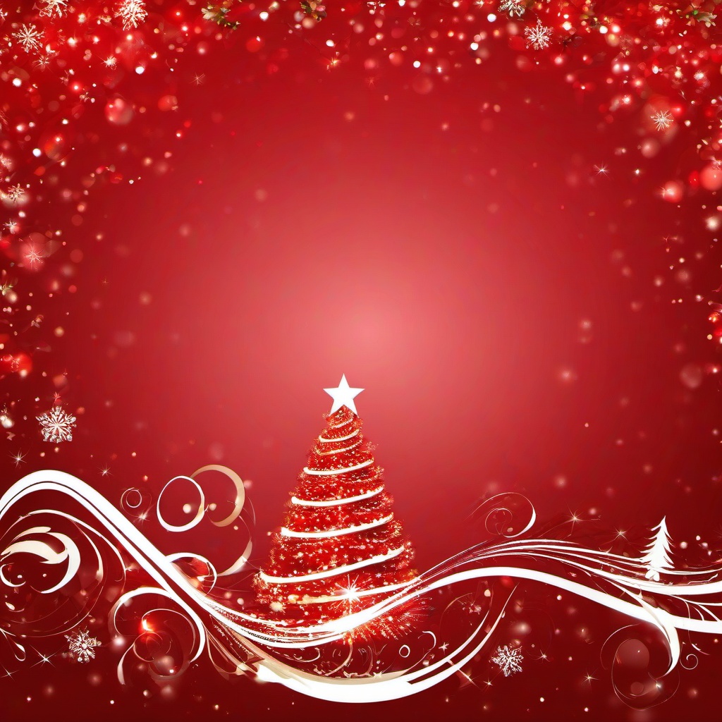 Christmas Background Wallpaper - red christmas tree wallpaper  