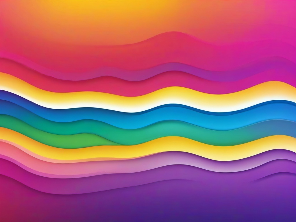 Rainbow Background Ombre  