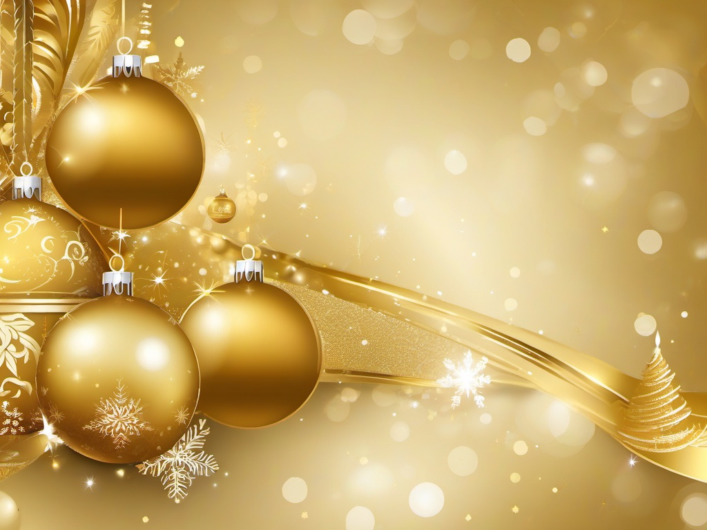 Gold Background Christmas  