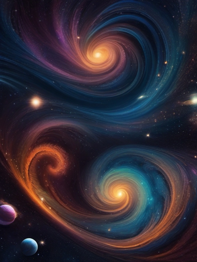 Space Galaxy Wallpaper Wonders of the Cosmic Galaxy  intricate patterns, colors, wallpaper style