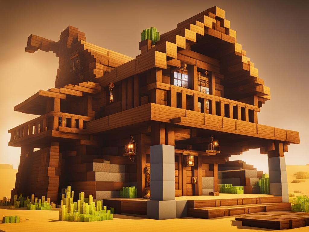 wild west gold mine with hidden treasure and tunnels - minecraft house ideas minecraft block style