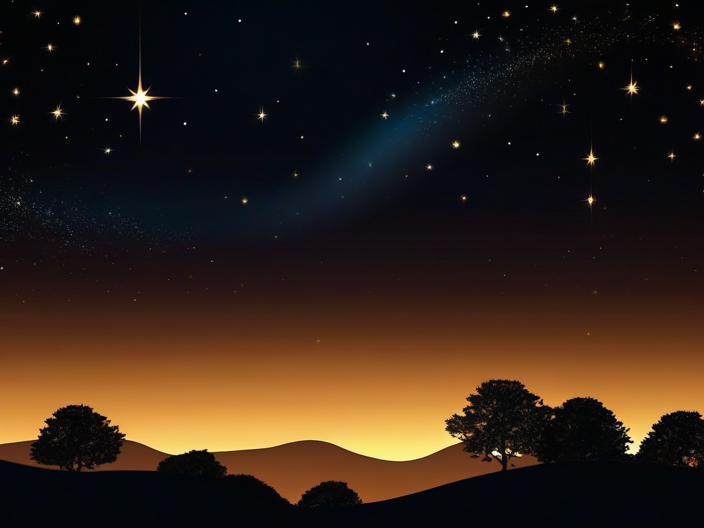 Black Night With Stars Wallpaper  ,desktop background wallpaper