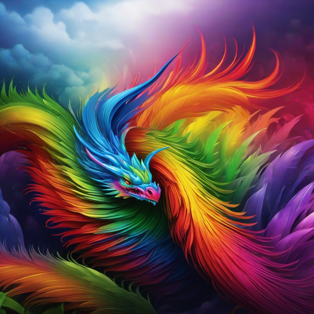 Rainbow Background Wallpaper - rainbow dragon wallpaper  