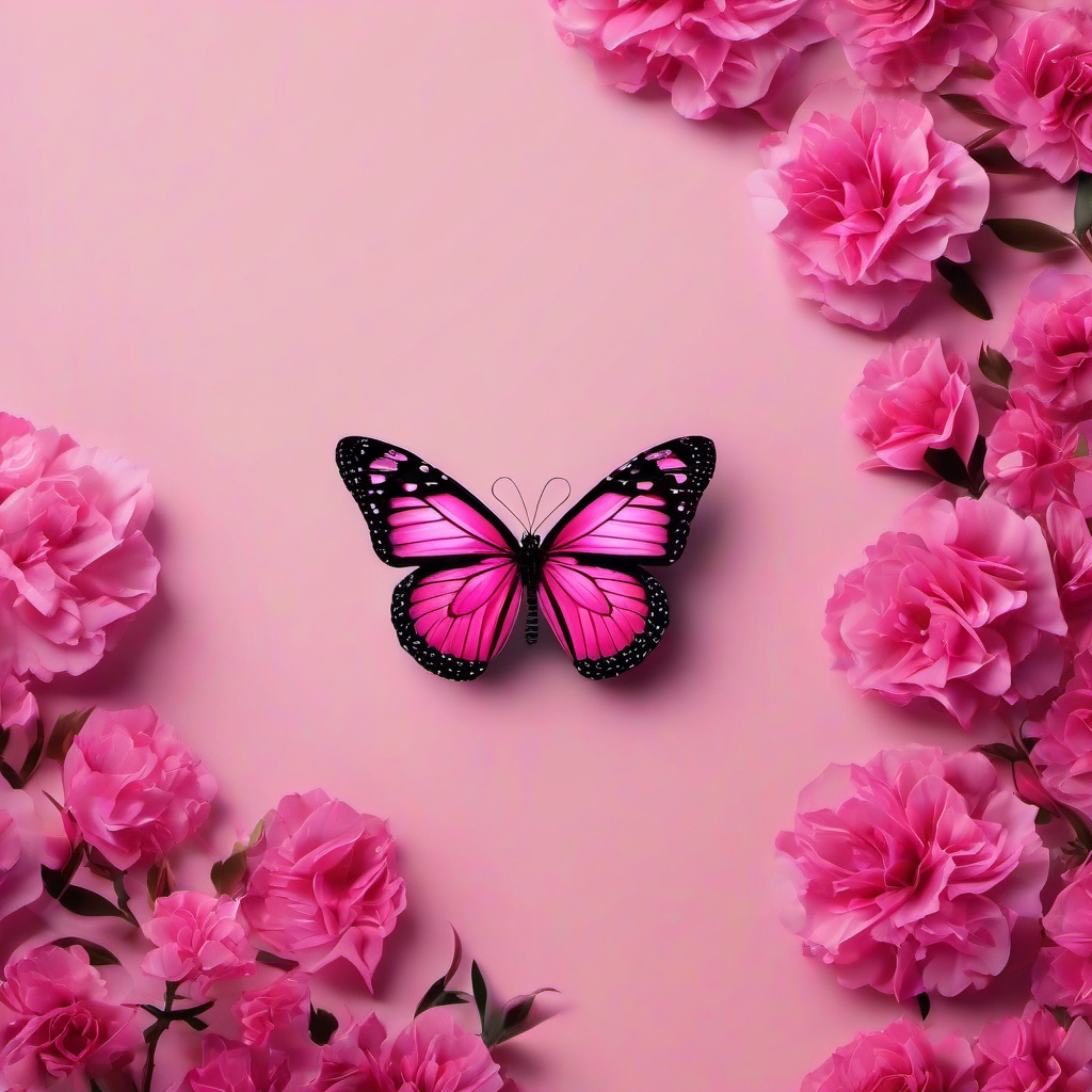 Butterfly Background Wallpaper - pink butterfly aesthetic wallpaper  