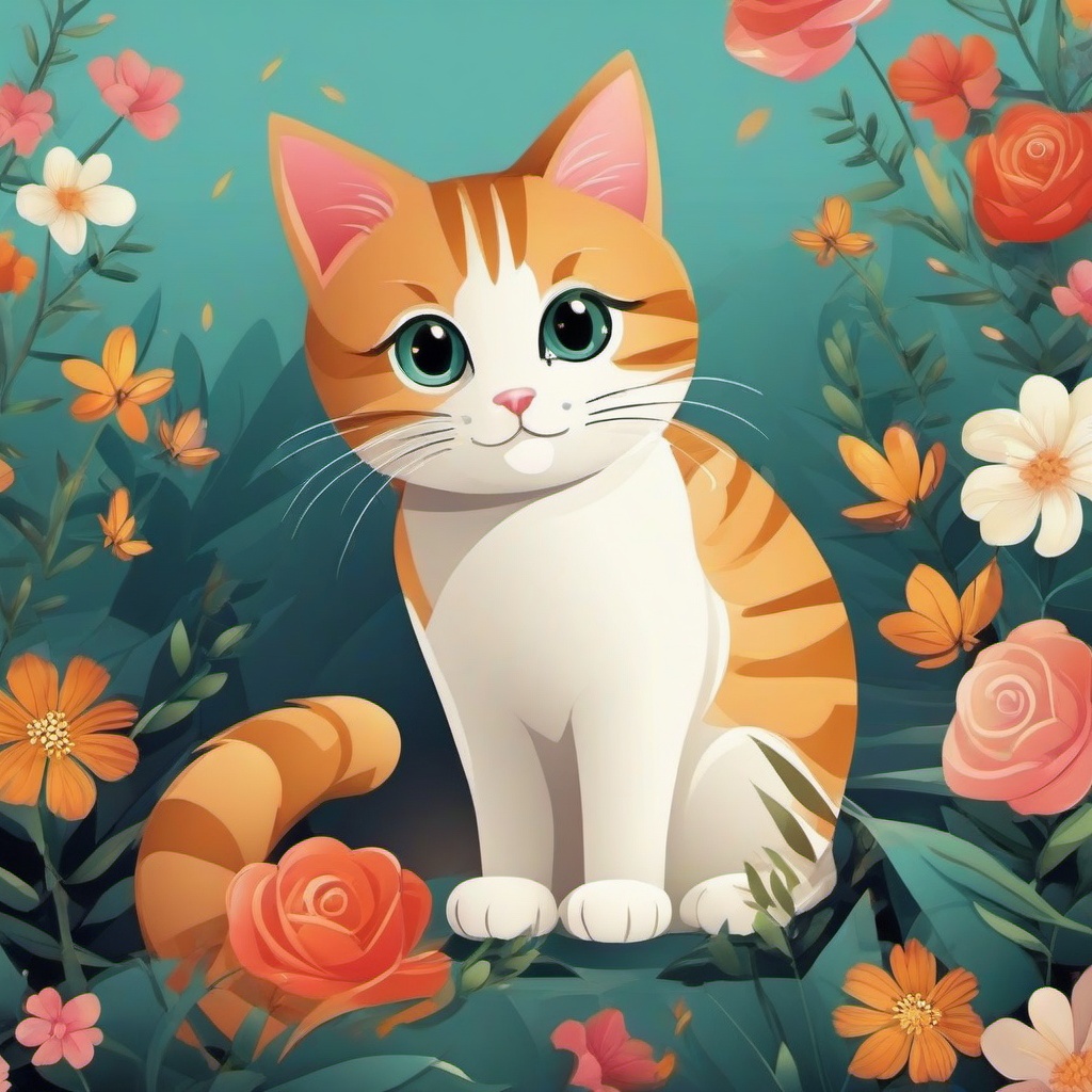 Cat Background Wallpaper - cat illustration background  