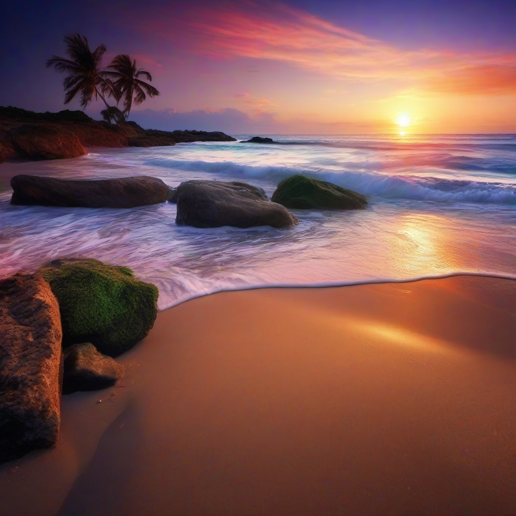 Beach background - space beach wallpaper  