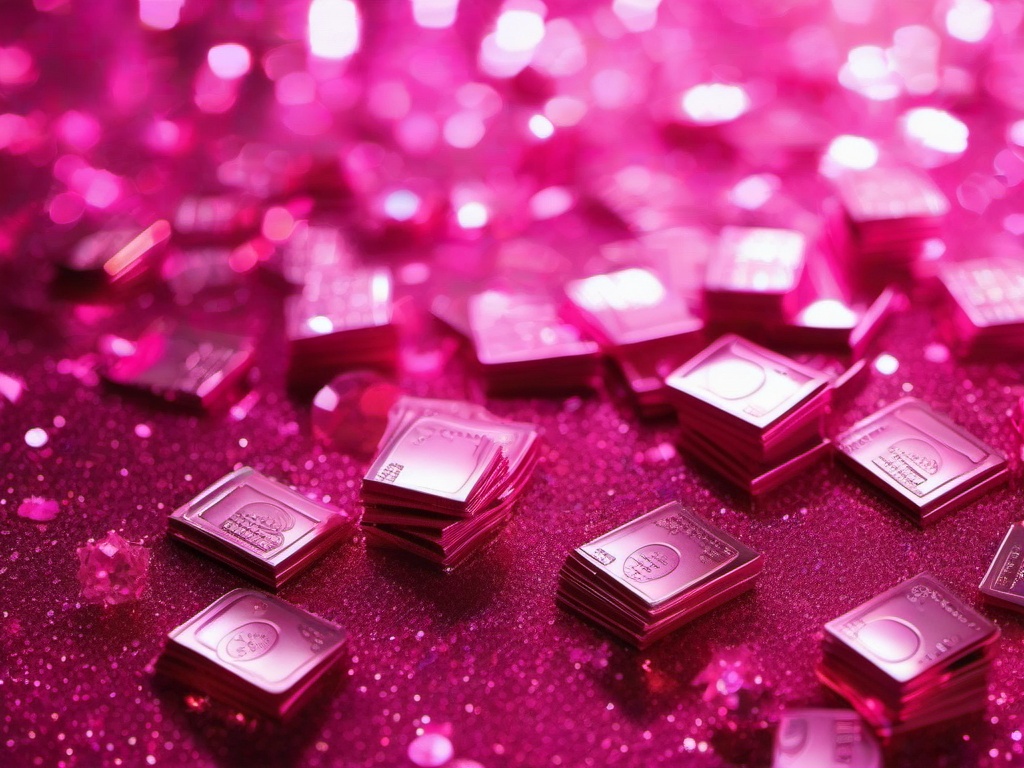 Sparkly Pink Money Background  