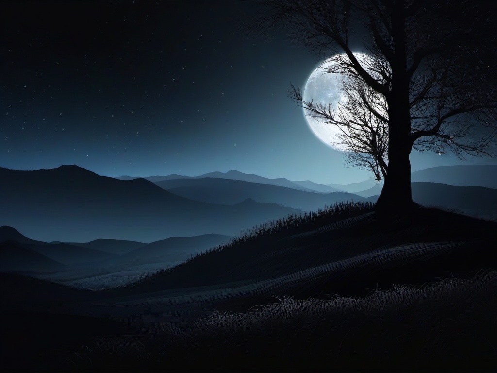 Beautiful Dark Night Wallpaper  ,desktop background wallpaper