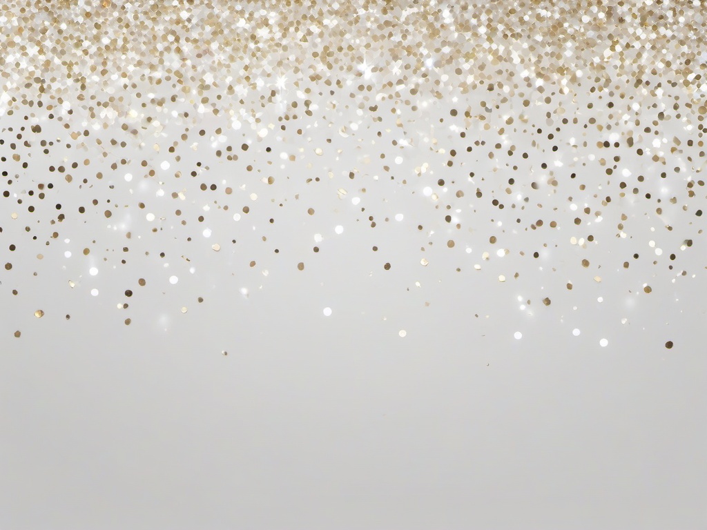 White Glitter Transparent Background  