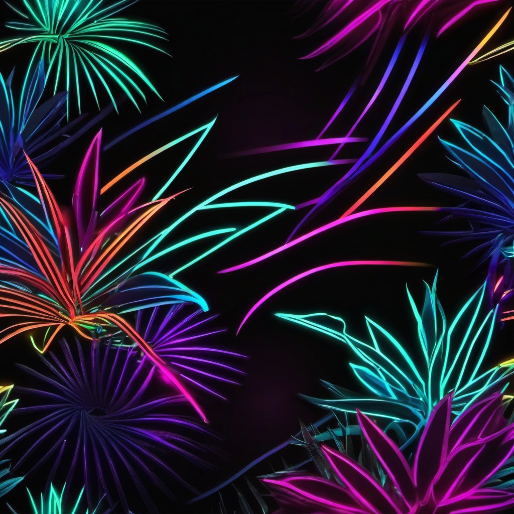 Neon Background Wallpaper - neon plant background  