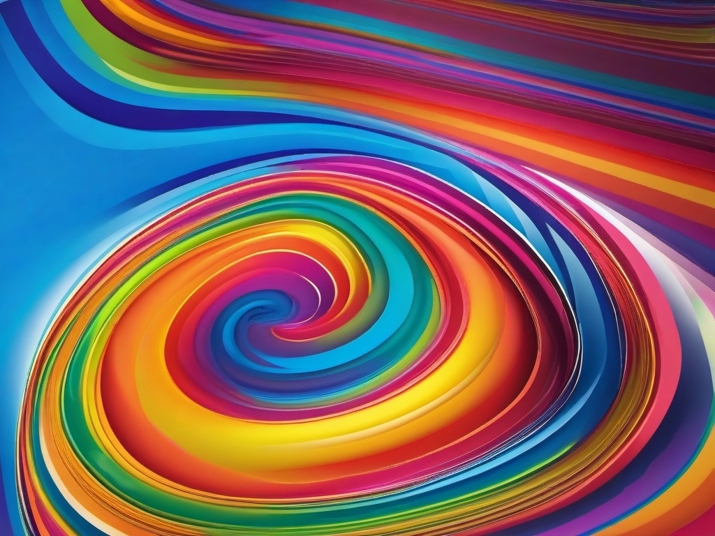 Swirly Rainbow Background  