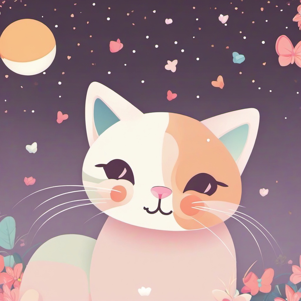 Cat Background Wallpaper - cat kawaii wallpaper  