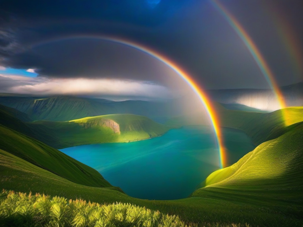 Natural Rainbow Wallpaper  