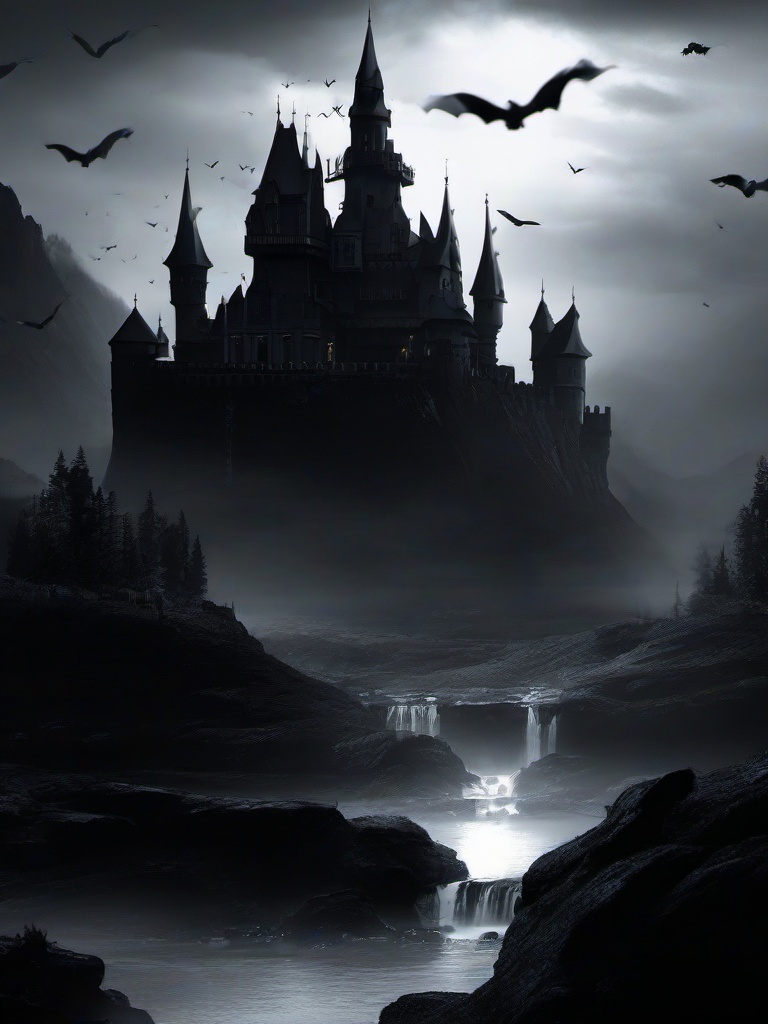 Evil Castle Background  ,mobile iphone background wallpaper