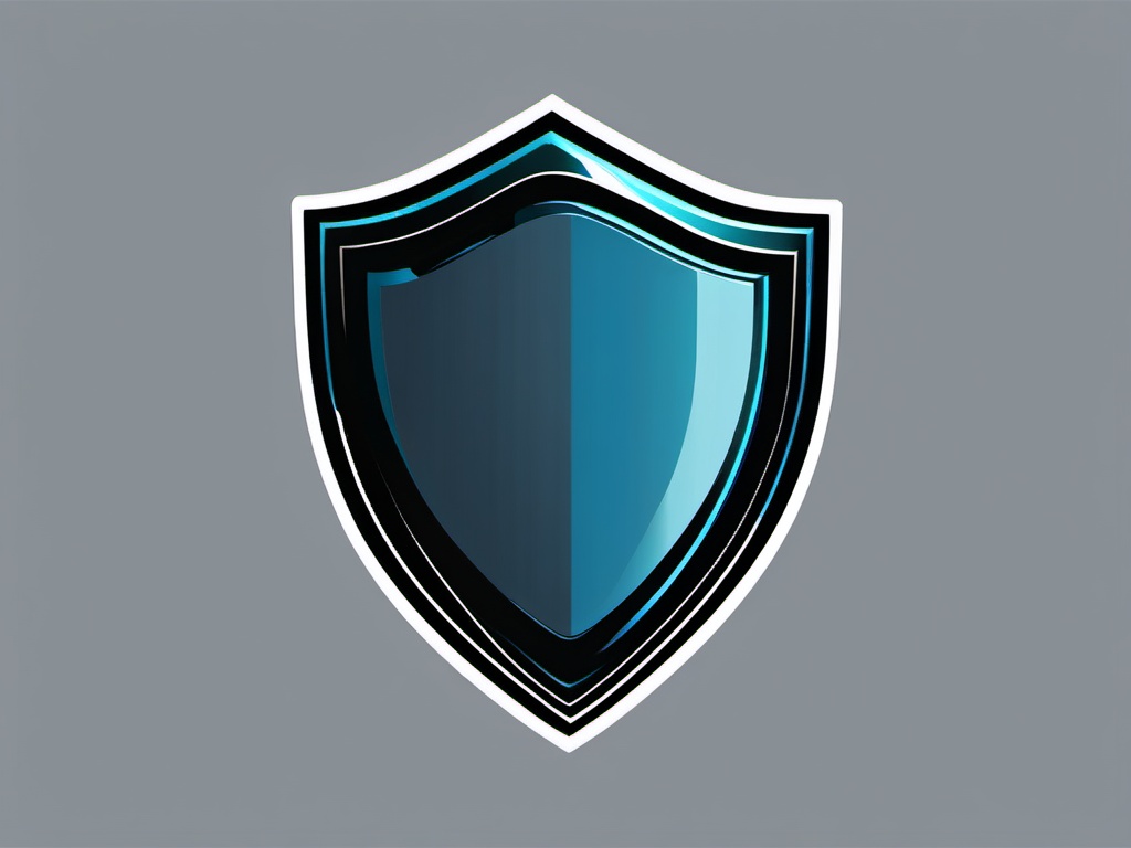 Internet Security Shield clipart - Internet security shield, ,vector color clipart,minimal