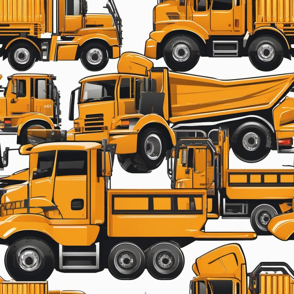 Construction Truck clipart - A heavy-duty construction truck., ,vector color clipart,minimal