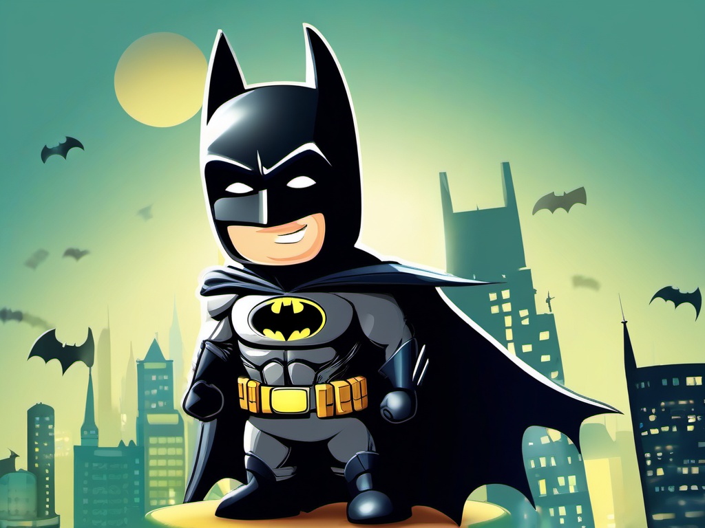 Cute Batman Wallpaper - Fun and adorable Batman design  ,desktop background wallpaper