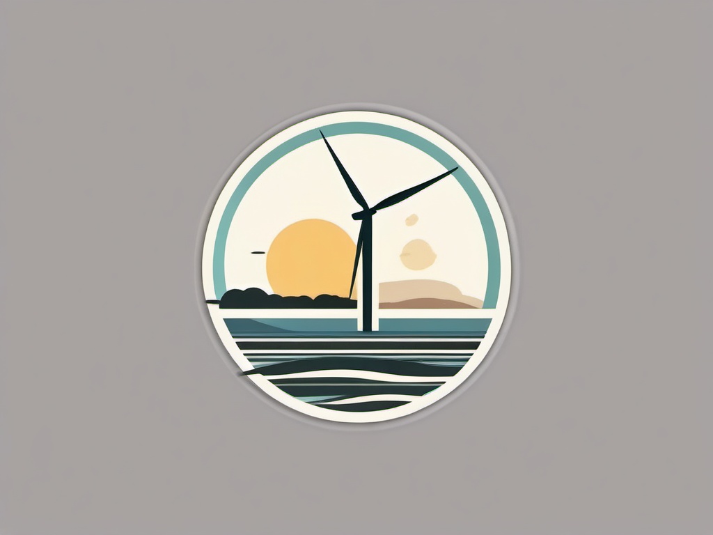 Wind sticker- Gentle and breezy, , sticker vector art, minimalist design