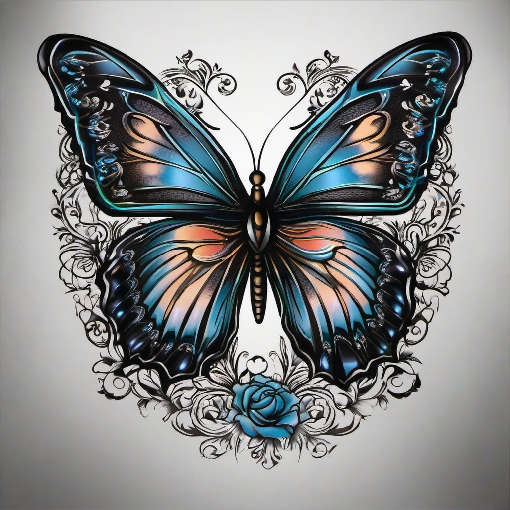 memorial butterfly tattoo ideas  