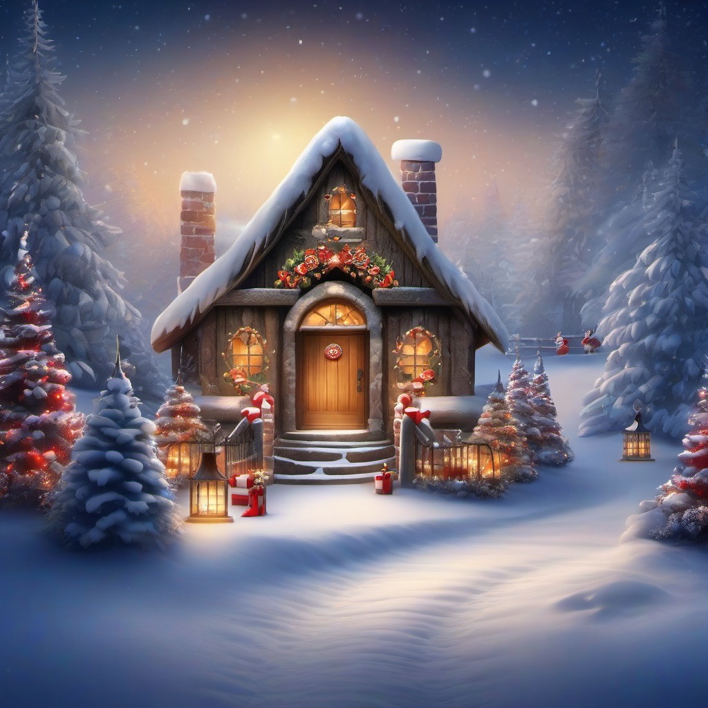 Christmas Background Wallpaper - santa's grotto background  