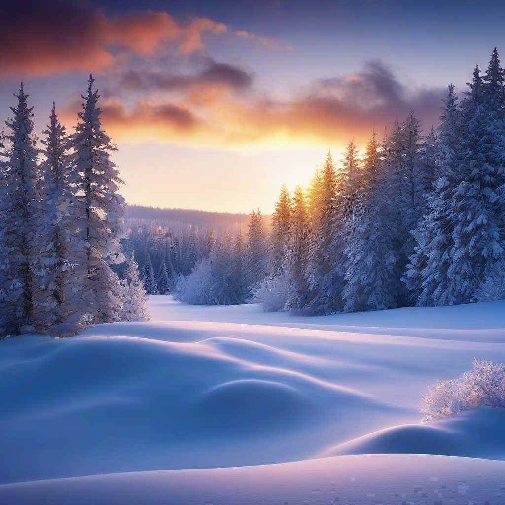 Winter background wallpaper - snowy landscape wallpaper  