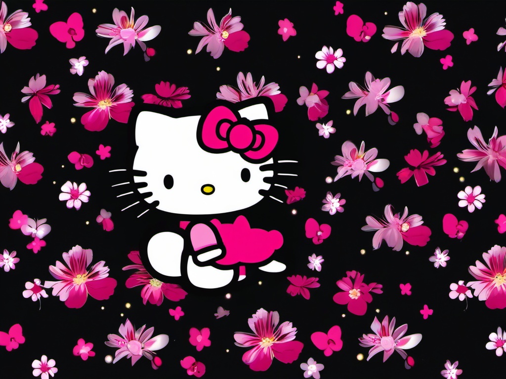 Hello Kitty Wallpaper Dark  ,desktop background wallpaper