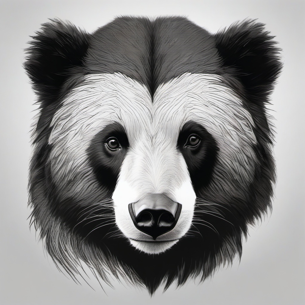 drawing of a Andean bear  minimal rough sketch scribbles,doodles,black and white