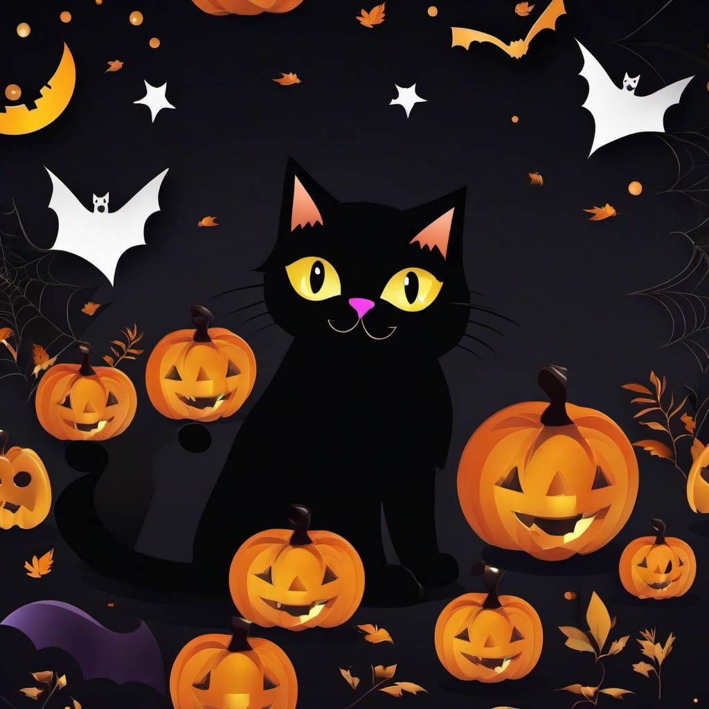 Cat Background Wallpaper - cat halloween wallpaper  