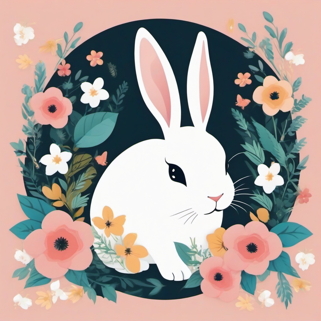 spring bunny background  ,background wallpaper