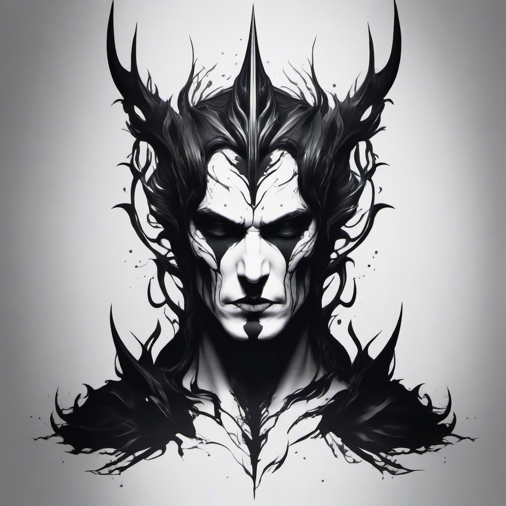 underworld hades tattoo  simple tattoo,minimalist,white background