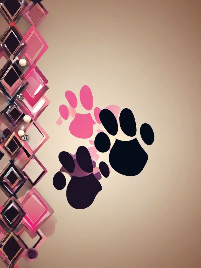 cute paw print wallpaper  ,mobile iphone background wallpaper