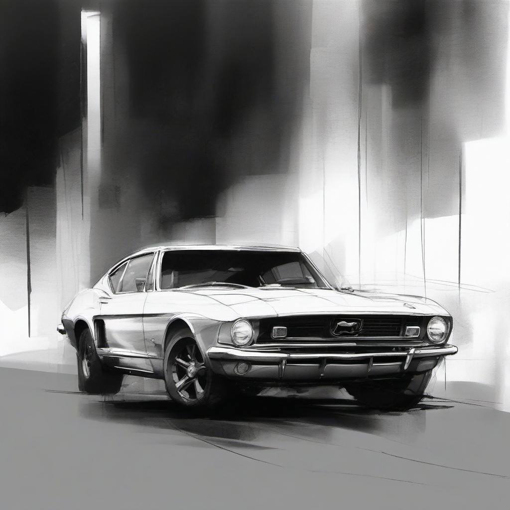 sketch of a car  minimal rough sketch scribbles,doodles,black and white