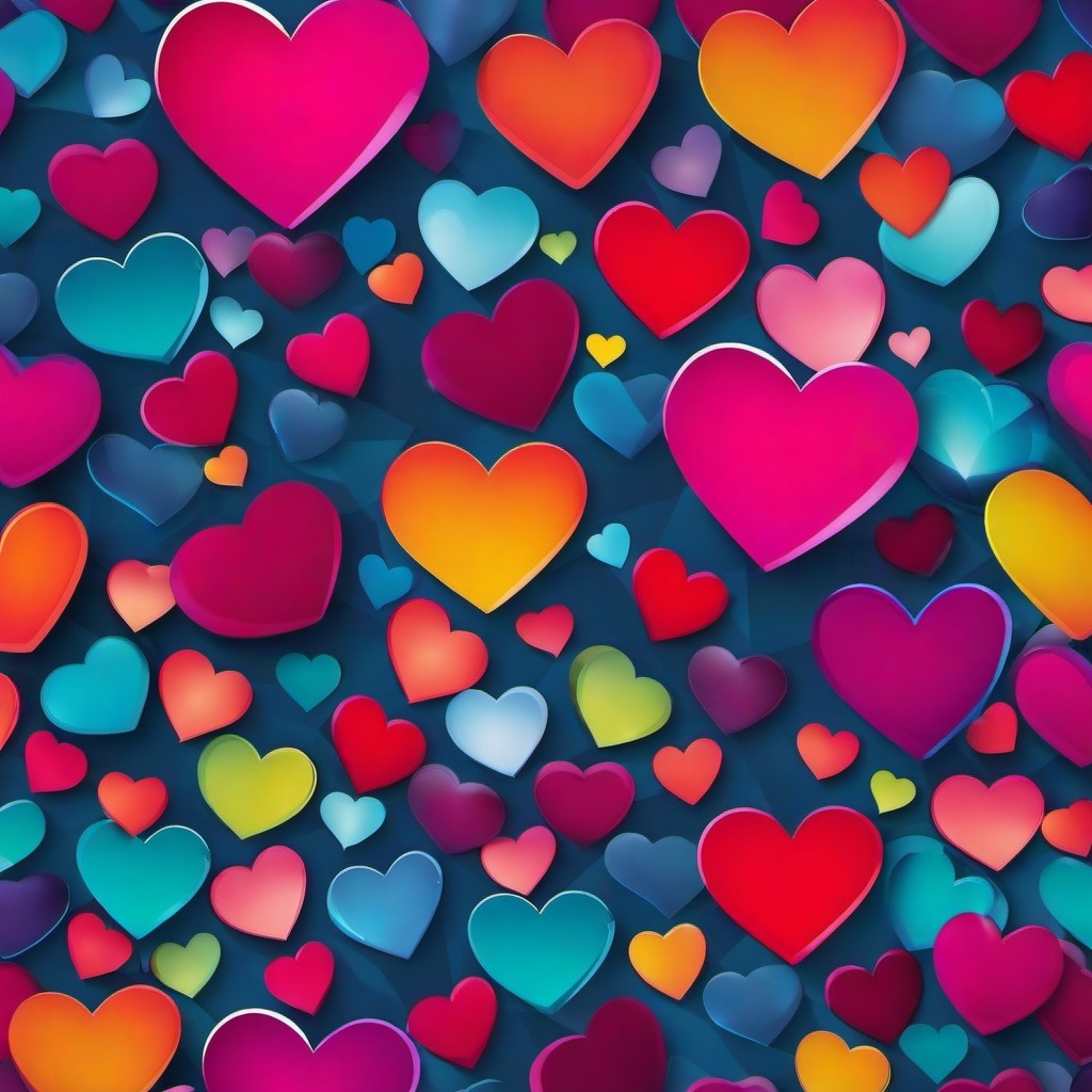 Heart Background Wallpaper - heart colorful background  