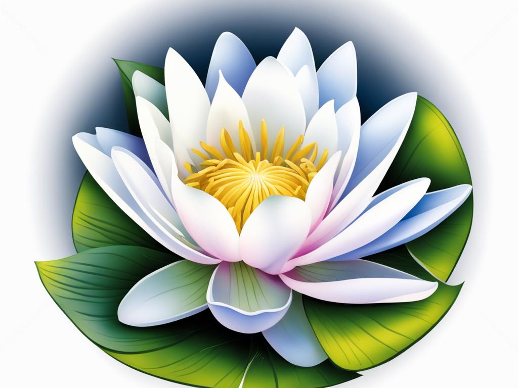 Water lily tattoo, Tattoos featuring the elegant water lily. colors, tattoo patterns, clean white background